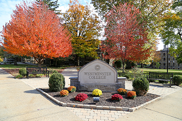 westminster stone sign